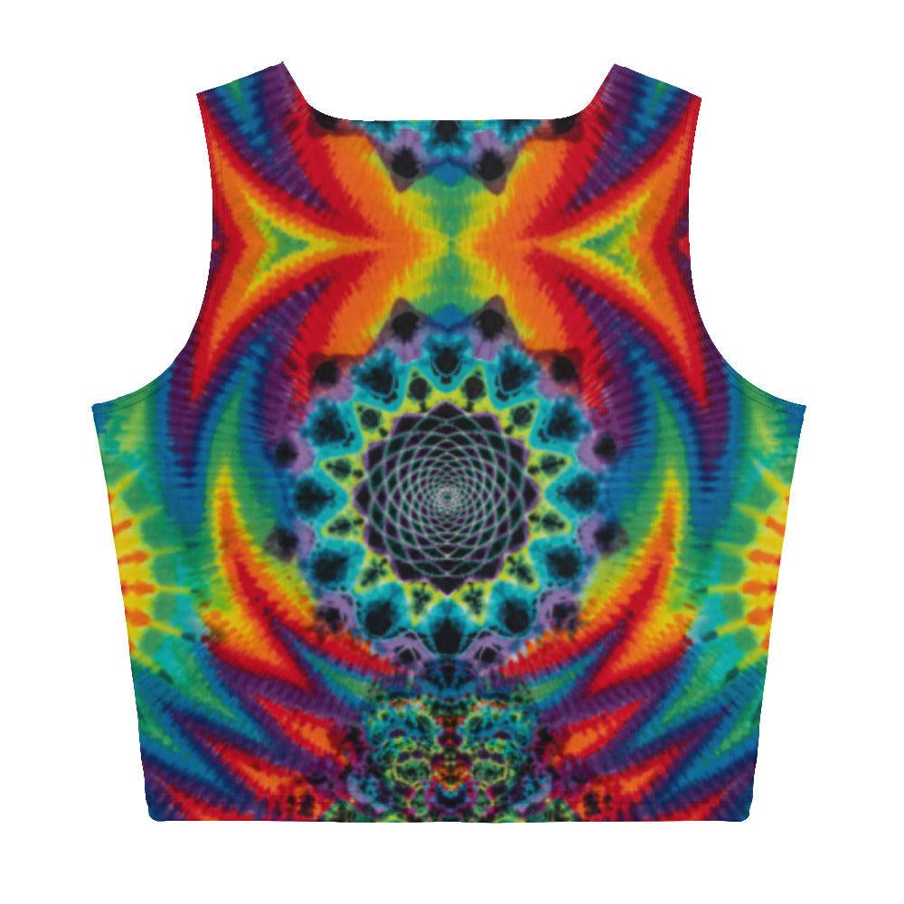 Liquid Vision Print Crop top Dyes N Good Vibes