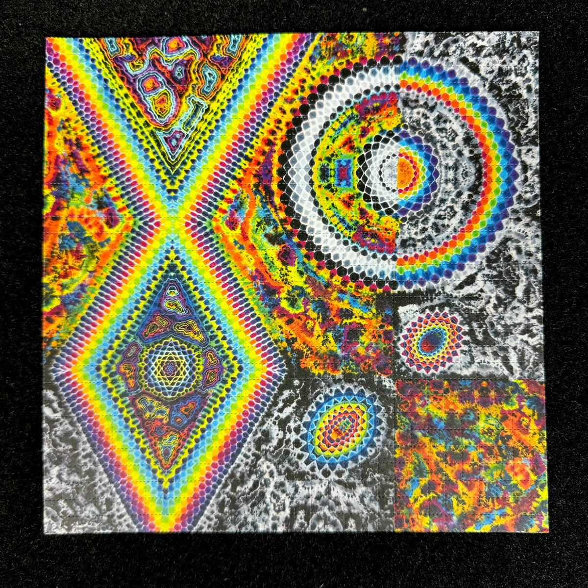 Blotter art prints 3 way Collab Dyes N Good Vibes
