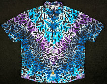 Load image into Gallery viewer, XL Purple Rain Scrunch Button Down
