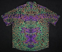 Load image into Gallery viewer, Large Purple Forest Scrunch Button Down
