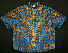 Load image into Gallery viewer, 3XL Rusted Cobalt Scrunch Button Down
