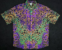 Load image into Gallery viewer, Large Purple Forest scrunch Button down
