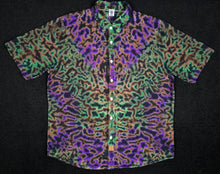 Load image into Gallery viewer, Large Purple Forest Scrunch Button Down
